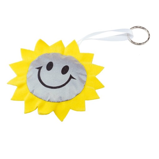 Slnečný reflexný maskot, žltá/strieborná
