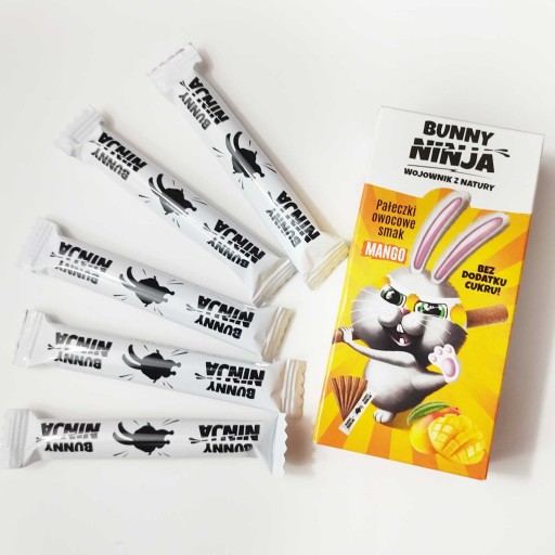 Bunny Ninja Mango Sticks 5 x 10 g