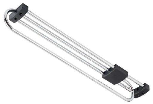 Závesný vešiak, výsuvný na šatníkovú skriňu, chróm, L-350 mm - AM002 AMIX