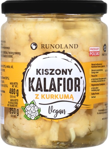 Nakladaný karfiol s kurkumou, cesnakom a chrenom - lahodný snack