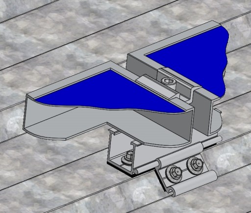 Držiak PV trapézový plech H30 L80 ZENEX fotovoltaika