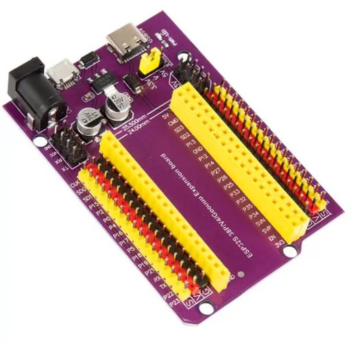 PROTOTYPOVÁ DOSKA PRE ESP32 USB-C USB MICRO SHIELD EXTENSION BOARD