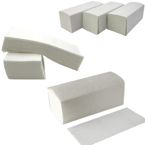 Papierové utierky V-Fold, 150 listov, 21x25 cm, biele