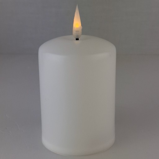 BIELA LED VLOŽKA SVIEČKY NA NAPÁJANIE AKUMULÁTOROU PRE EFEKT PLAMEŇA SVIEČKY