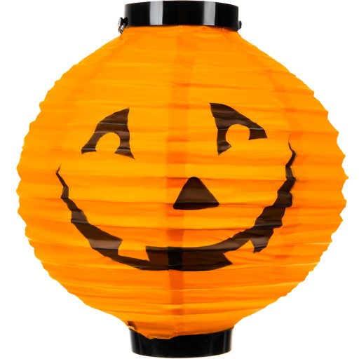 LED tekvicový HALLOWEEN svietiaci papierový lampáš