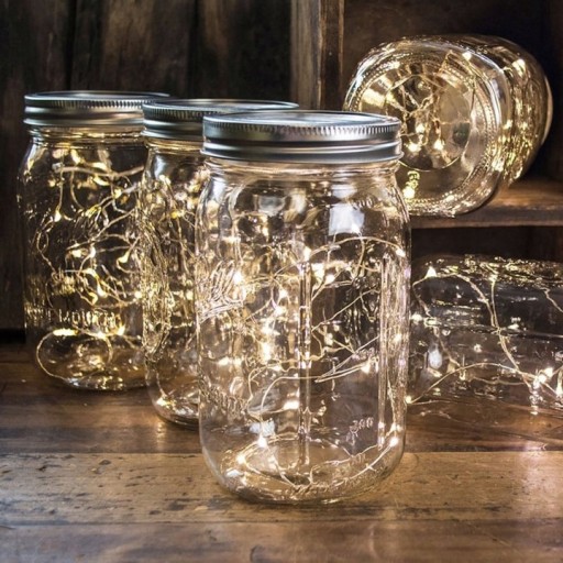 Reťazec drôtených dekoračných lámp WARM WHITE, 100 LED, 5 m