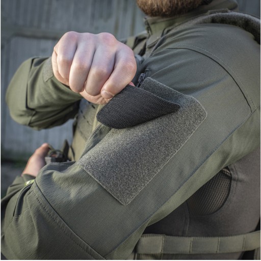 Nášivka na prilbu SPARTAN suchý zips M-Tac zelená/čierna