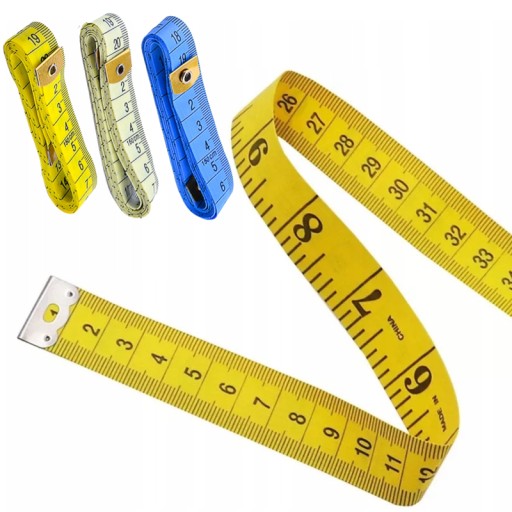 TRADIČNÉ KRAJČÍRSKE MIERY CENTTIMETROVÉ KRAJČÍRSKE PALCE, VIACFAREBNÉ 150 CM