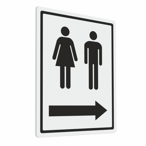 Samolepka so šípkou na WC 15x20