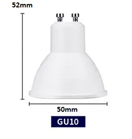 GU10 7W CCT LED ŽIAROVKA STMÍVATEĽNÁ TEPLÁ BIELA NEUTRÁLNA STUDENÁ STMÍVANÁ