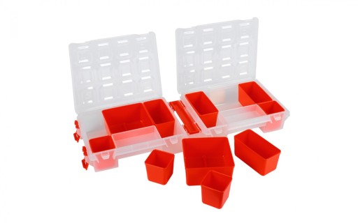 Organizérový kontajner, box na skrutky, 10 priehradiek