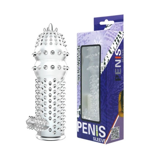 Čiapka s jazykom a výstupkami - Penis Sleeve