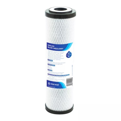 KLARWOD BL10 FILTER VODY UHLÍKOVÝ BLOK 10