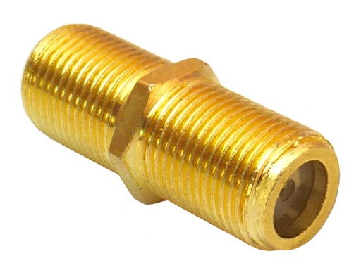 RF anténny konektor F/gn-F/gn HQ GOLD 75Ohm