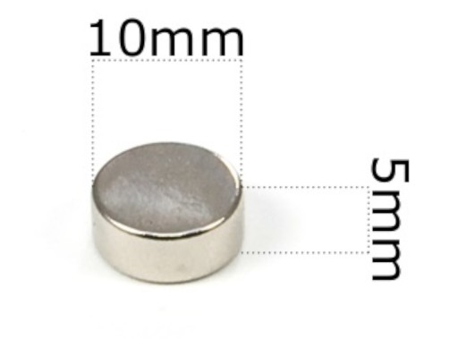 SILNÝ VALEC NEODYMOVÝ MAGNET 10x5 - ČIERNA 10KS / NEODYMOVÉ MAGNETY /