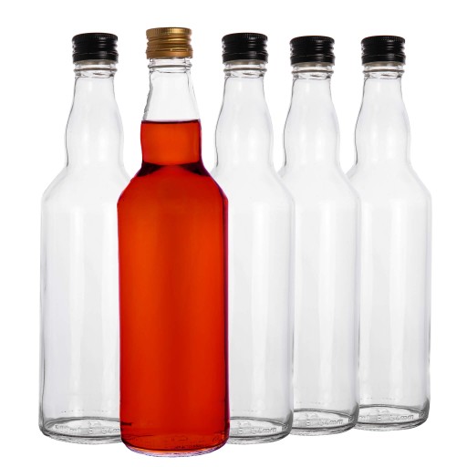 5x FĽAŠE NA NÁTERY BIMBER WHISKY VODKA ŠŤAVA OLIVOVÝ OCET 500 ML 0,5 l