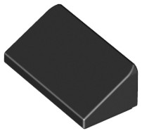 LEGO 85984 SLOT 30 1x2 čierna NOVINKA (3g) 9 ks.