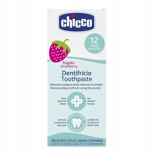 ZUBNÁ PASTA CHICCO JAHODA s fluoridom 12m+