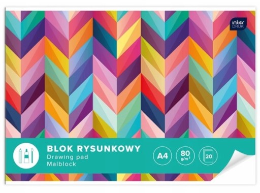 A4 biely kresliaci blok, 20 listov, interprint