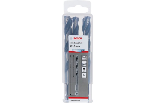 6-bodový vrták do kovu 10mm HSS POINTTEQ BOSCH