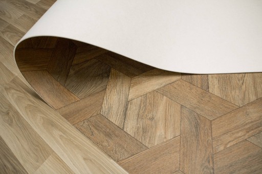 šírka 3 m PVC KOBEREC AKO PARKETY MOZAIKA VOŠTINA HNEDÁ