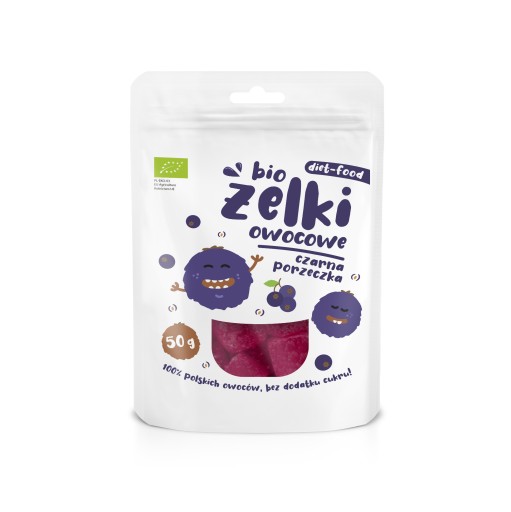 Bio ovocné želé čierne ríbezle 50g diétne jedlo