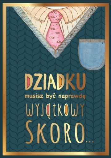 Pohľadnica pre starého otca na Deň starých otcov