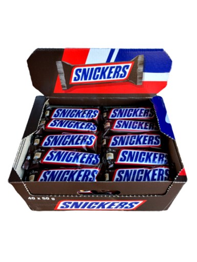 SNICKERS tyčinka s karamelom a orechmi 50g