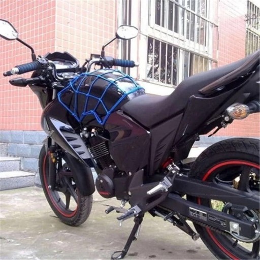 SIEŤ NA BATOŽINU NA MOTOCYKEL NA SEDADLO, HRUBÉ, PEVNÉ, KOVOVÉ HÁČKY