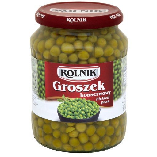 Rolnik Zelený hrášok konzervovaný v tégliku 720 ml