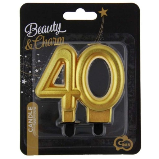 Torta SVIEČKA ČÍSLO 40 metalíza NARODENINY