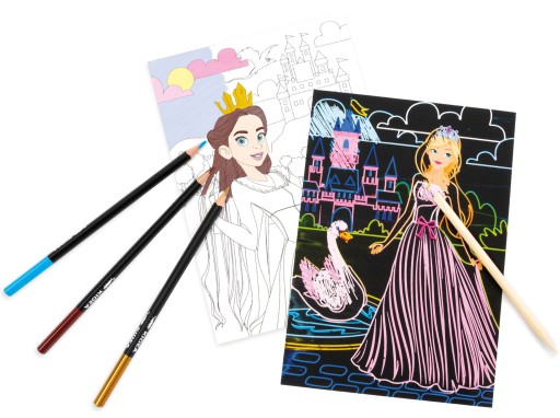 Omaľovánka 2v1 Scratch Book od KIDEA PRINCESSES