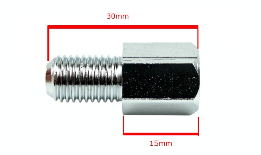 ADAPTÉR REDUKČNÉHO ZRKADLA R>L 10>10 CHROM