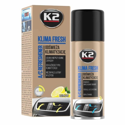 K2 KLIMA FRESH LEMON ODSTRAŇOVAČ KLIMATIZÁCIE