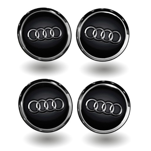 Emblémy, nálepky na kryty, ráfiky, odznaky, stredové kryty Audi na autá