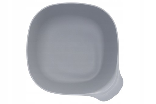 PLASTOVÁ MISKA s uškom, šedá, na maškrty, chipsy, 0,75l, odolná