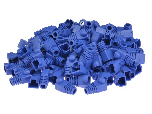 NEKU Gumený kryt pre zástrčku RJ45, čierny, 100 ks.