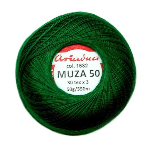 Cordonka MUZA 50 Ariadna 1682 zelená 50g 550m