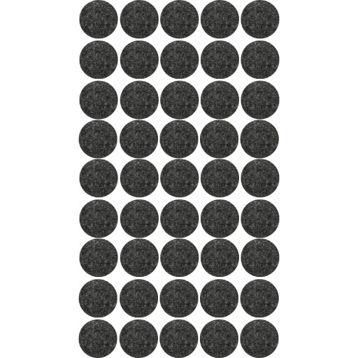 PLSTENÉ PODLOŽKY PRE NÁBYTkové STOLIČKY 15mm 45 ks