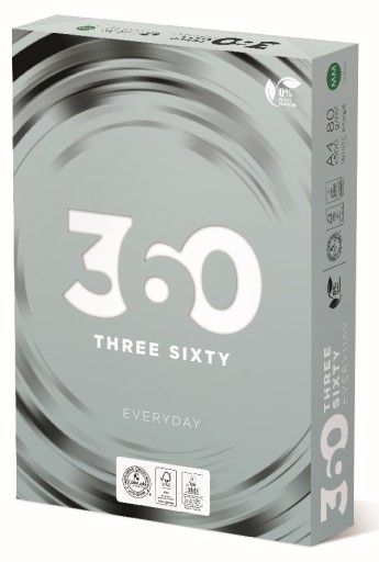 Kancelársky papier do kopírok biely do tlačiarne univerzálny 360 EVERYDAY A4 80g 500a
