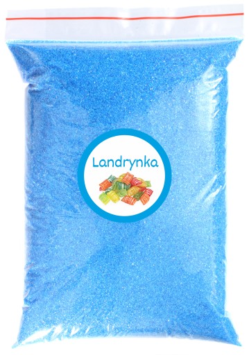 Cukor do cukrovej vaty 1kg Modrá cukrová farebná Suchá