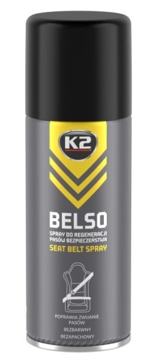 K2 BELSO sprej na REGENERÁCIU BEZPEČNOSTNÝCH PÁSOV, mazivo uľahčuje navíjanie
