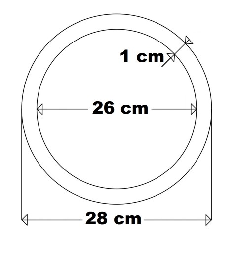 fi 28 cm 1 ks Kruhová základňa pre lapač vencov