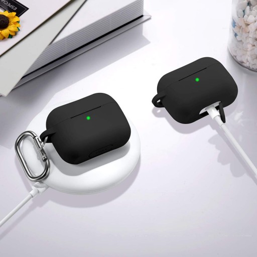 Púzdro NA AIRPODS PRO 2. GENERÁCIE ČIERNY SLIM SILIKÓN