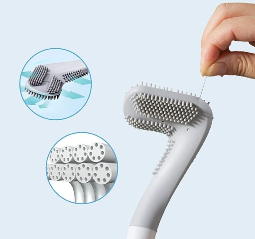 SILIKÓNOVÁ TOALETNÁ KEFA PRE HYGIENU UMÝVACIEHO HÁKU NA WC WC