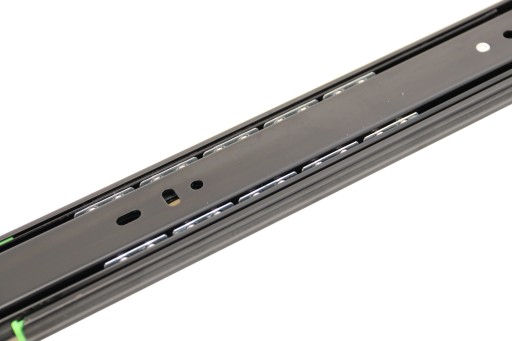 Guľové vedenie zásuviek SEVROLL, plnovýsuv 250 mm, čierna, nosnosť 30 kg