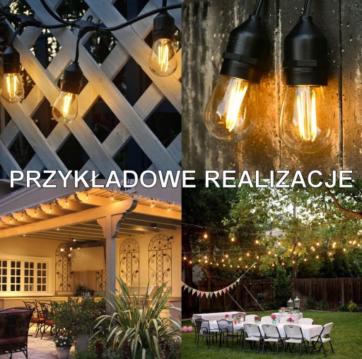 LED žiarovka E27 S14 Filament 1,4W 2800K pre girlandy