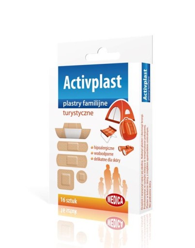 Sada turistických náplastí, balenie 16 ks, ActivPlast Medica