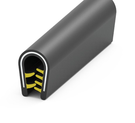 Čierna ochrana hrán EPDM s rozsahom hrúbky 1-4 mm