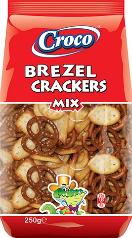 CROCO krekry a praclíky MIX 250g